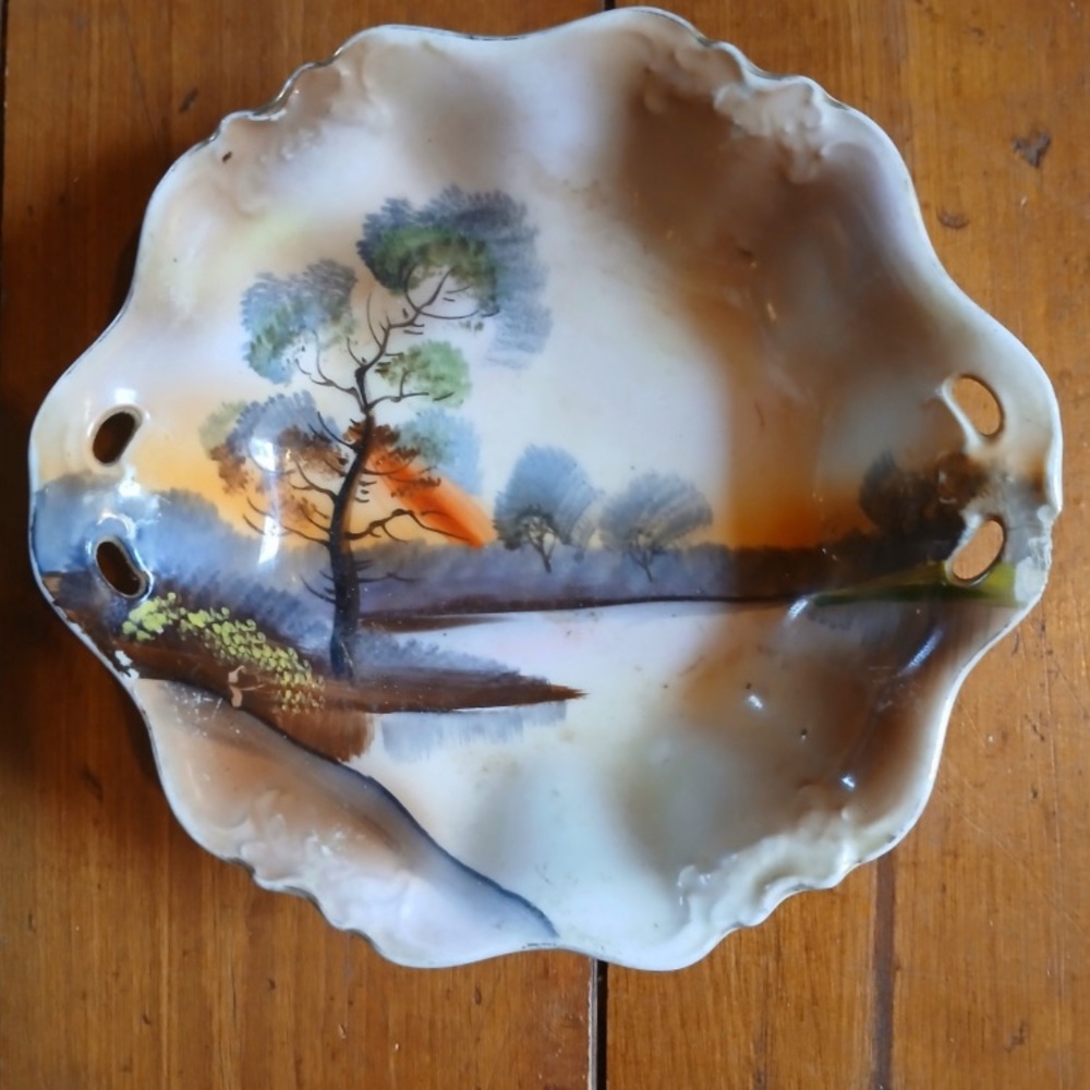 🏯🍽🇯🇵 Vintage Norataki Dish | Hand Painted in Japan 🎌🍜🍣
